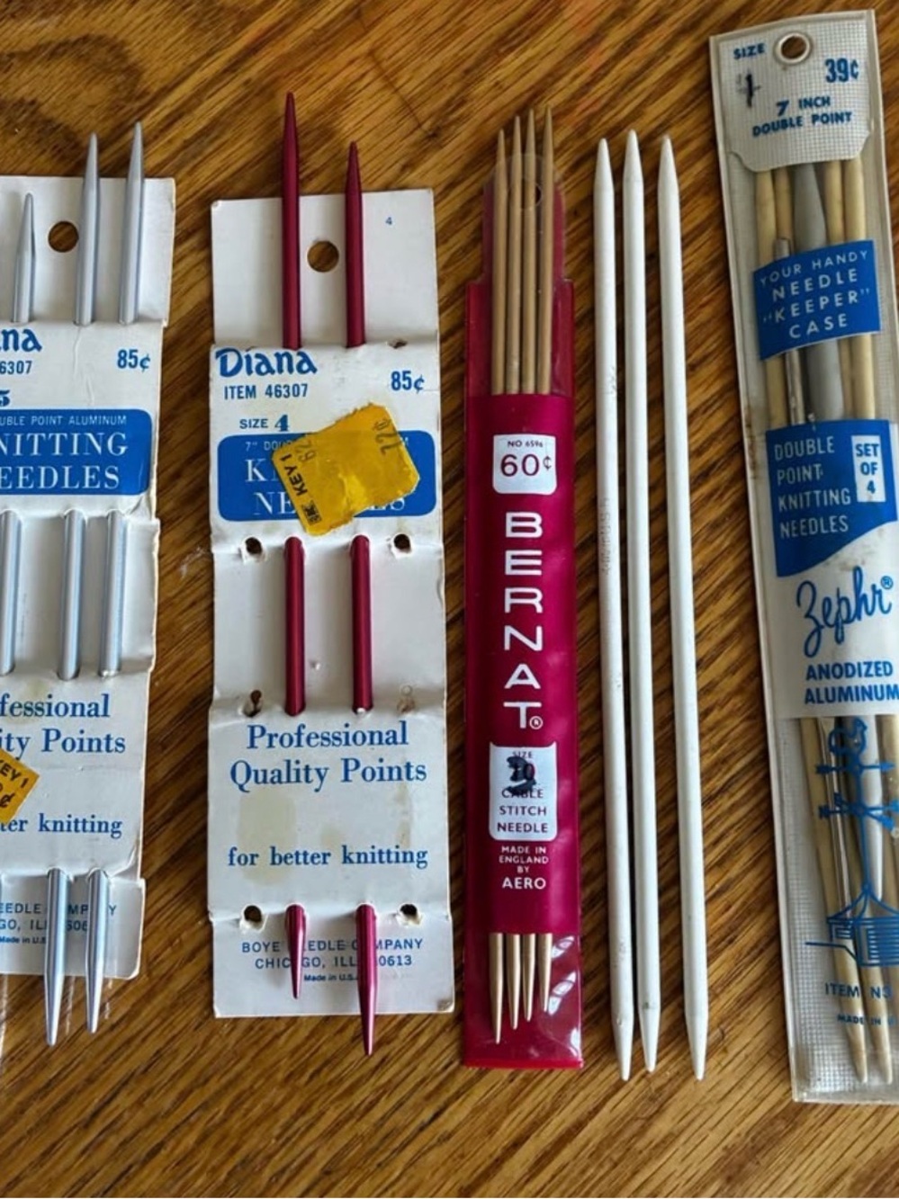 Vintage Double-Pointed Knitting Needles (lot of 20)
